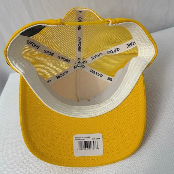 G Fore Snapback Hat Golf Los Angeles California Yellow Bear - Picture 9 of 10